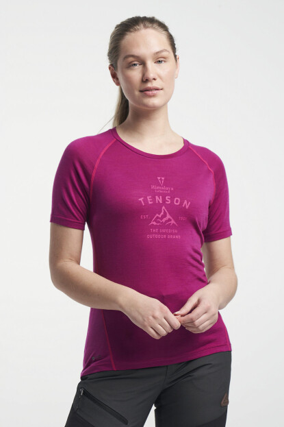 TENSON Himalaya Wool Tee W fialové