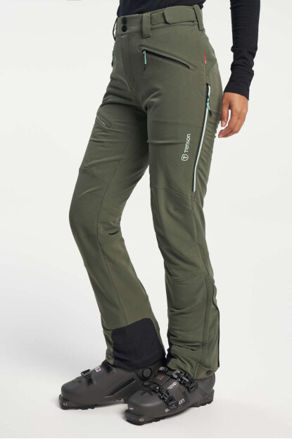 TENSON Touring Softshell Pant W tmavá khaki